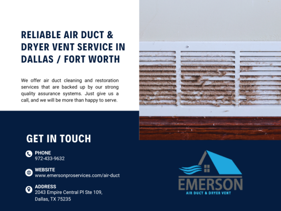 Emerson Air Duct & Dryer Vent