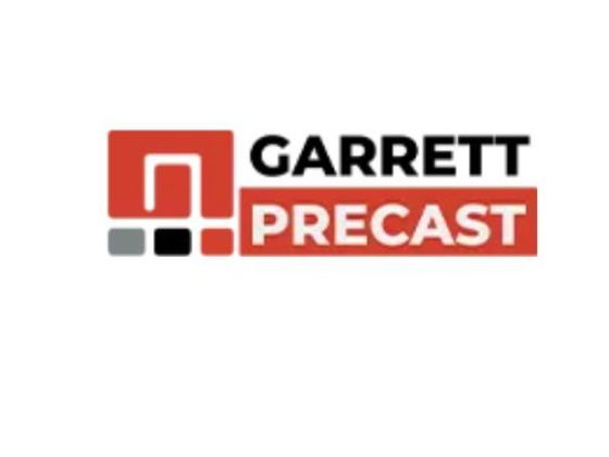 Logo of Garrett Precast with minimalistic style