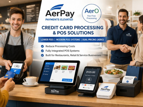 AerPay offers modern POS solutions with fee-free processing