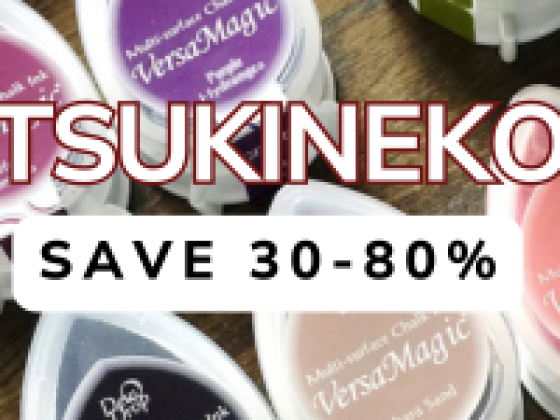 Tsukineko offers 30-80% discount on ink pads.