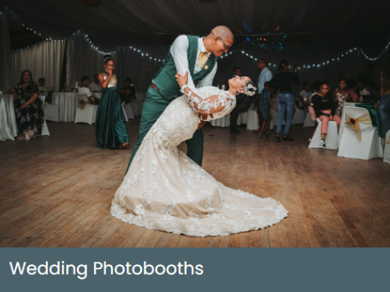 Couple shares dance on a wooden floor