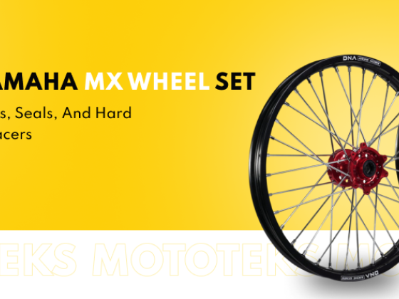Mototeks offers durable MX wheel sets with anodized spacers.