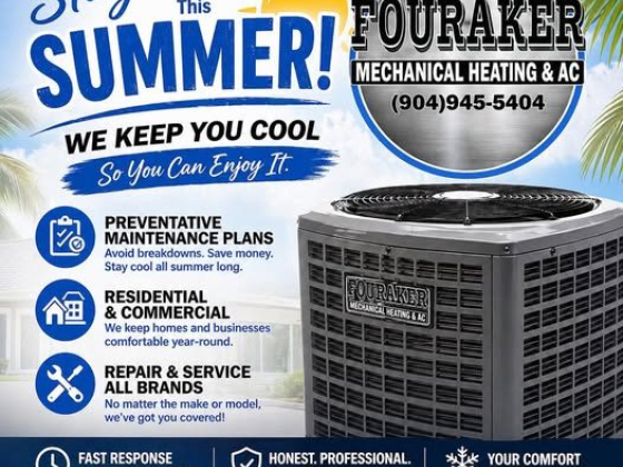Fouraker Mechanical Heating & AC summer service promotion