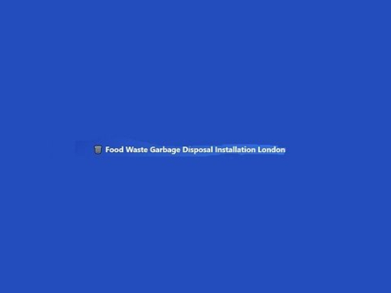 Food Waste Garbage Disposal Installation London