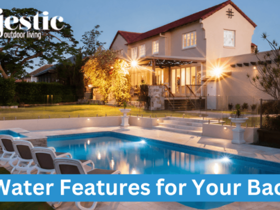 Transform your backyard with cool water features like waterfalls and fountains.