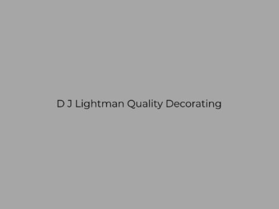 D J Lightman Quality Decorating - Decorator In North London