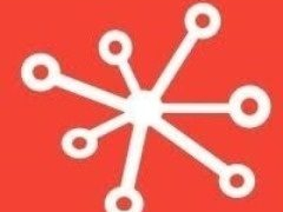 Stylized graphic representing connections or networks.