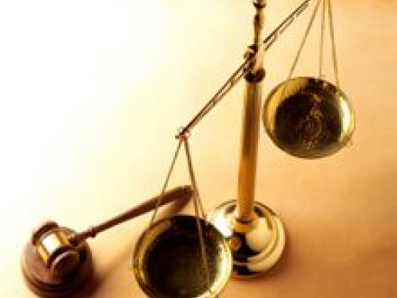 Symbolic representation of legal balance and justice