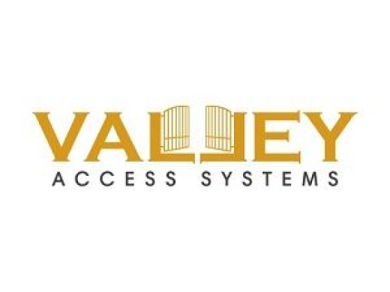 Logo of Valley Access Systems featuring a stylized gate