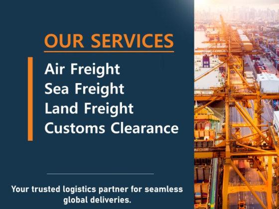 Logistics solutions: air, sea, land freight, customs clearance