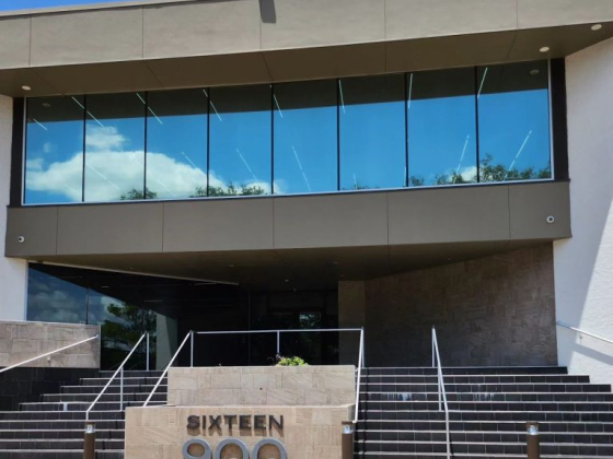 Entrance of Sixteen900 building with stairs