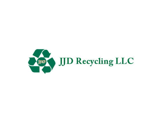 Logo of JJD Recycling LLC with a recycle symbol
