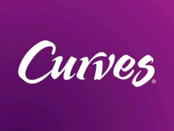 Curves logo displayed on a gradient purple backdrop