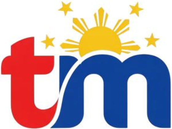 TM logo featuring sun with three stars in a bold design