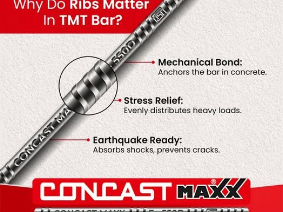 Advantages of ribbed TMT bars in construction