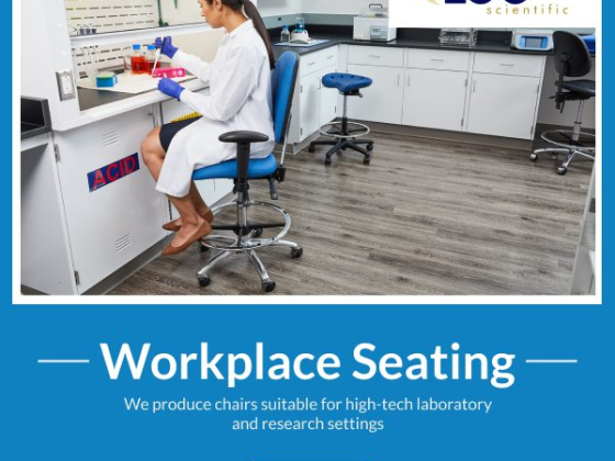 Laboratory with specialized workplace seating