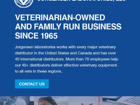Jorgensen Laboratories, LLC offers veterinary equipment solutions.