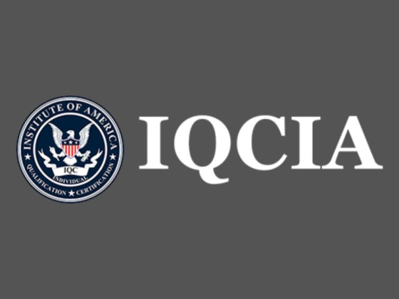 Logo featuring Institute of America seal and 'IQCIA' text.