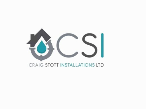 CSI logo with house and water drop design