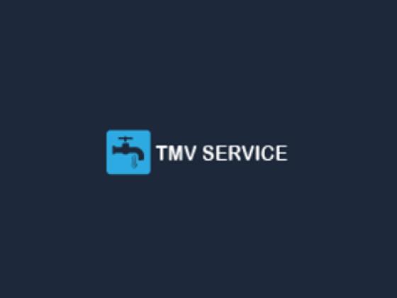 TMV SERVICE logo featuring a faucet icon