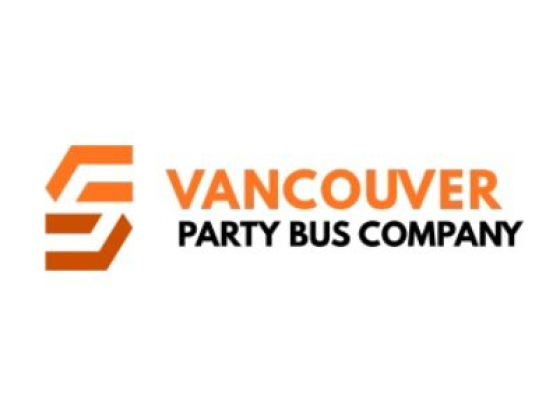 Vancouver Party Bus Company logo with orange and black text
