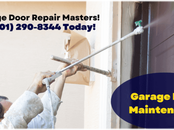 Garage door maintenance advertisement