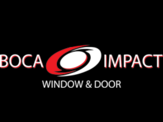 Logo featuring red and white oval design