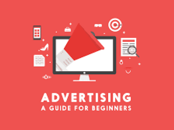 Beginner's guide to advertising on red background
