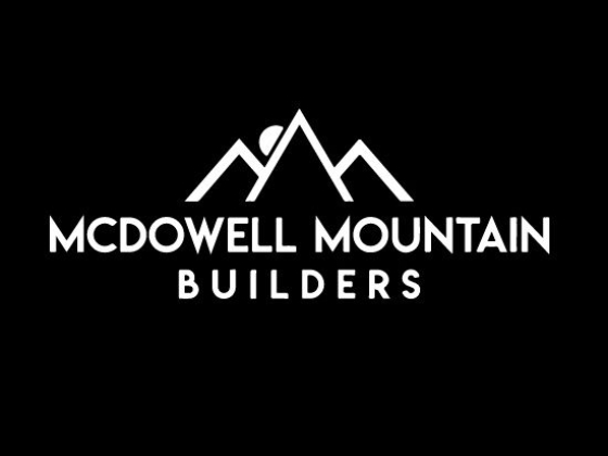 Logo featuring stylized mountains and company name
