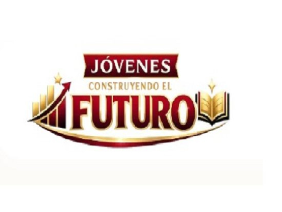Logo with text and graphical elements for youth program