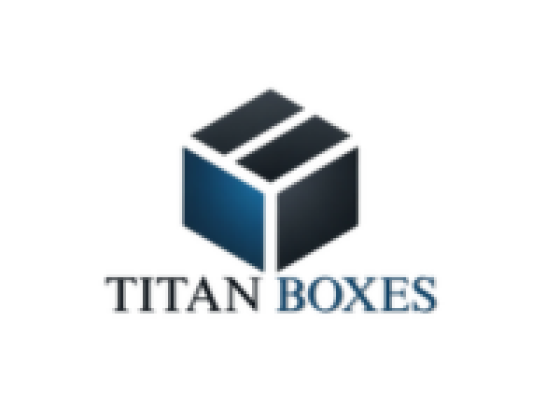 Titan Boxes logo featuring a stylized box graphic